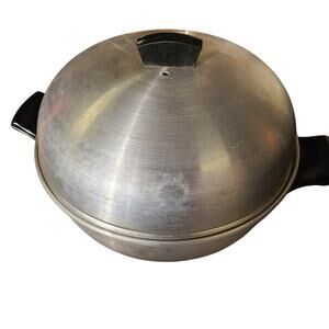 West Bend USA Made Aluminum Bun‎ Warmer 3 Piece Serving Oven Vintage